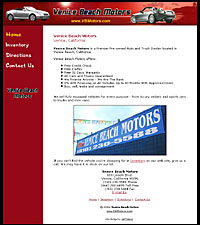 Venice Beach Motors - Jeff Weiss Marketing and Web Site Design